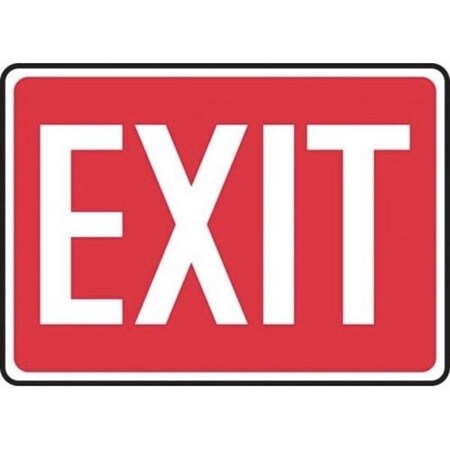 Accuform Exit Sign, Aluma-Lite, 10 in W, 7 in H MEXT562XL